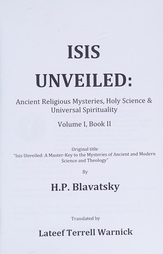 Isis Unveiled