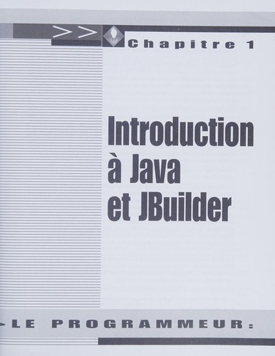 Jbuilder 3 programmeur