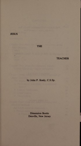 Jesus the Teacher