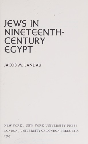 Jews in nineteenth-century Egypt