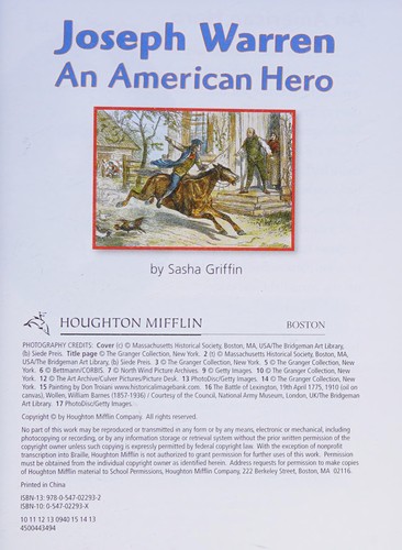 Joseph Warren, An American Hero