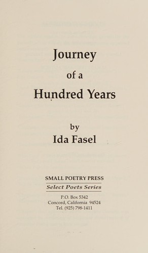 Journey of a hundred years (Select poets series)