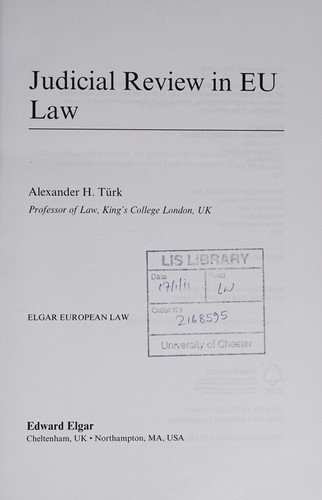 Judicial Review in EU Law