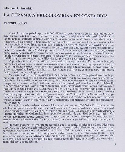La Ceramica Precolombina en Costa Rica