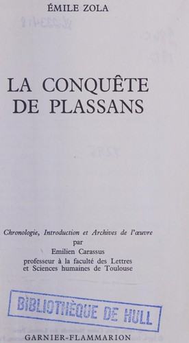 La Conquete De Plassans