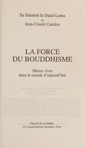 La force du bouddhisme