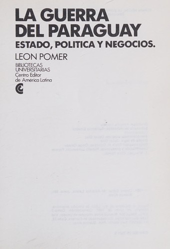 La guerra del Paraguay