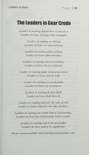 Leaders in Gear