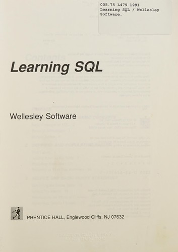 Learning Sql
