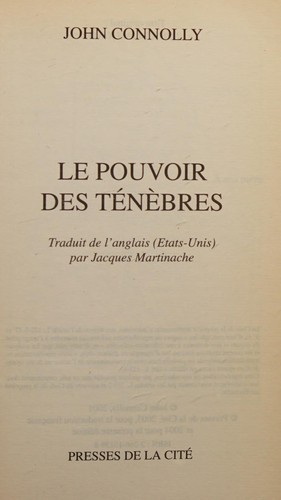 Le pouvoir des tÃ©nÃ¨bres (French Edition)