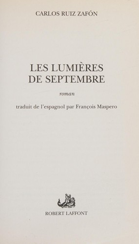 les lumières de Septembre