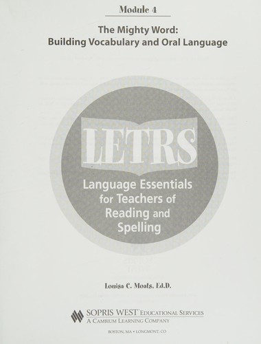 LETRS Module 4 : The Mighty Word