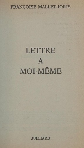Lettre a moi-meme