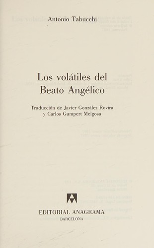 Los Volatiles del Beato Angelico