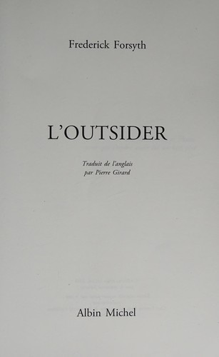 L'Outsider (ESSAIS DOC.) (French Edition)
