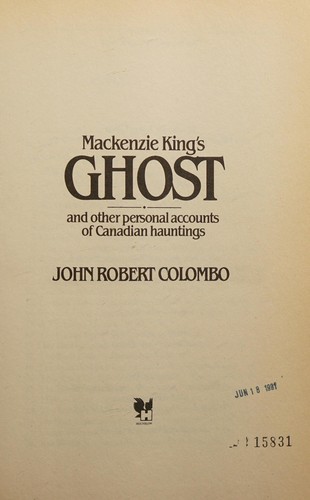 Mackenzie King's ghost