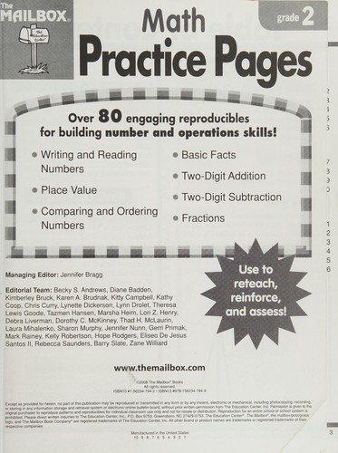 Math Practice Pages (Gr. 2)