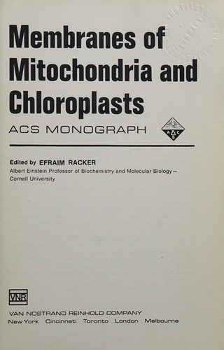 Membranes of mitochondria and chloroplasts
