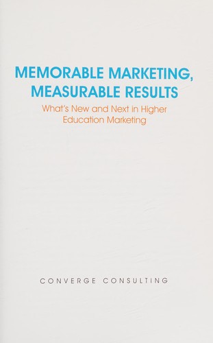 Memorable Marketing, Measurable Results