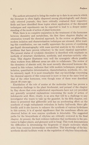 The chemistry and biochemistry of plant hormones