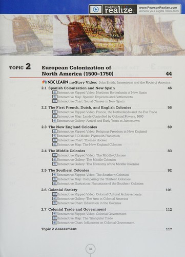 Middle Grades American History 2016 Student Edition Grade 8