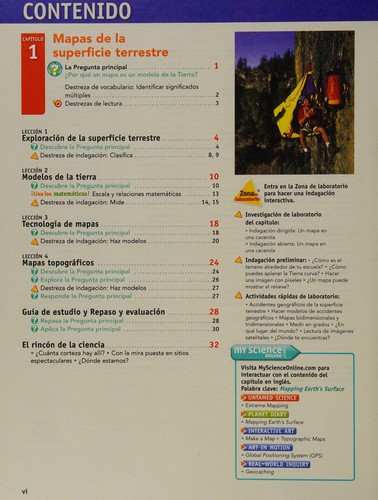 Middle Grades Science 2011 Spanish Earths Surface
