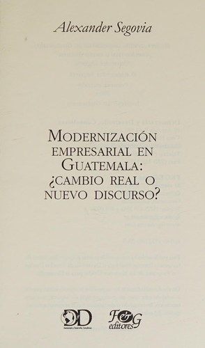 Modernización empresarial en Guatemala