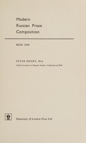 Modern Russian prose composition
