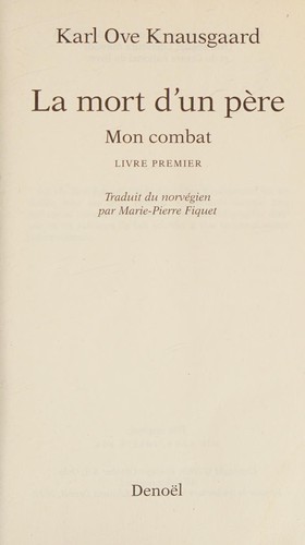 Mon combat (Tome 1) - La mort d'un père (Folio t. 5964) (French Edition)