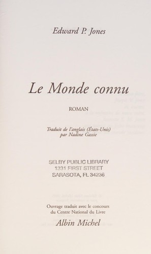 Monde Connu (le)