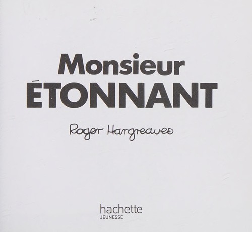 Monsieur Etonnant (Monsieur Madame) (French Edition)