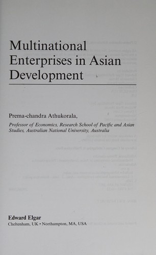 MULTINATIONAL ENTERPRISES IN ASIAN DEVELOPMENT