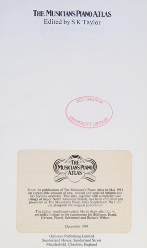 The Musician's piano atlas