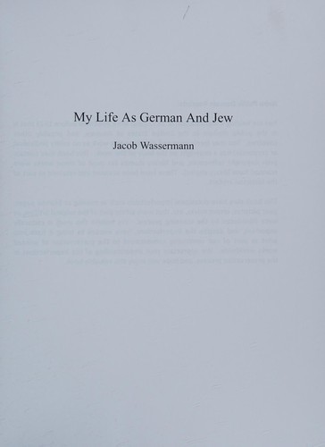 My Life As German and Jew
