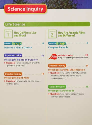 National Geographic Science Grade 3 Science Inquiry and Writing Book - Florida