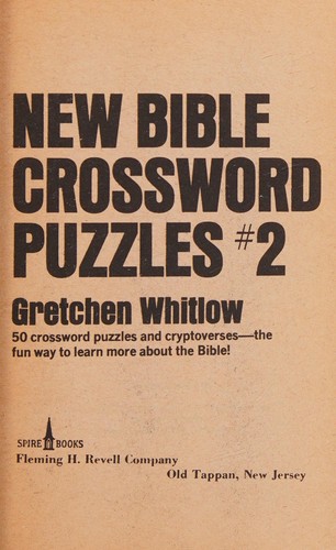New Bible crossword puzzles #2