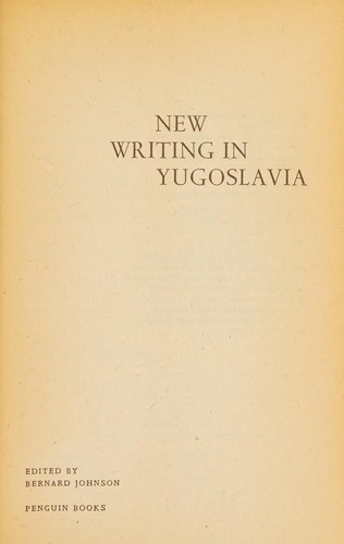 New writing in Yugoslavia