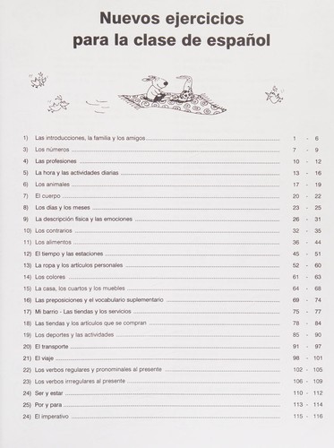 Nuevos Ejericios para la clase de espanol
