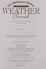 The Old Farmer's Almanac Weather Journal