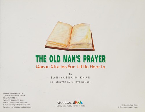 The old man's prayer " Quran stories for little hearts"(Hb)