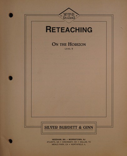 On The Horizon Reteaching, Black-Line Master Form (World Of Reading, Level 9)