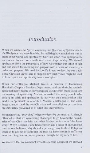 Our Spirit Exploring the Question of Spi