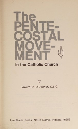 The Pentecostal Movement in the Catholic Church