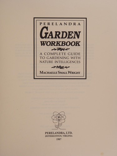 The Perelandra Garden Workbook
