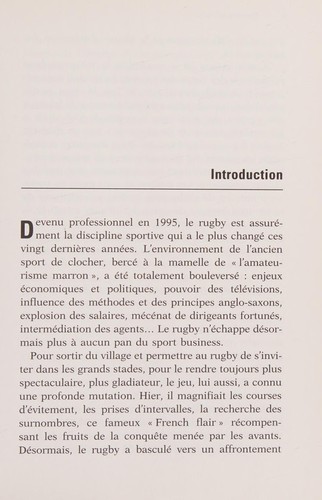 Peur sur le rugby (Sports) (French Edition)
