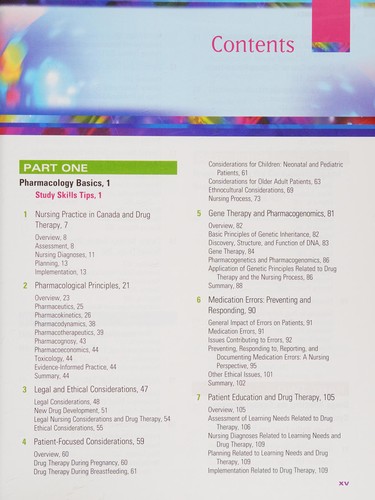 Pharmacology for Canadian Health Care Practice