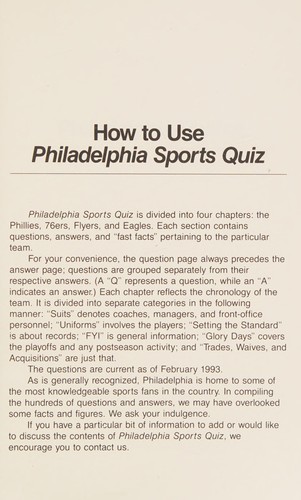Philadelphia sports quiz