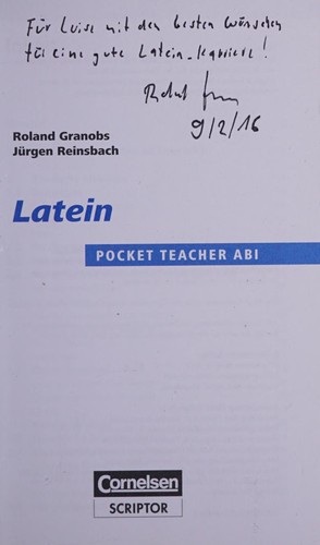 Pocket Teacher Abi - Latein - Cornelsen Scriptor