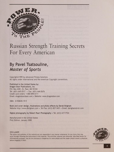 Power to the People! Russian Strength Training Secrets For Every American