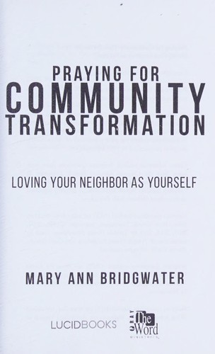 Praying for Community Transformation
